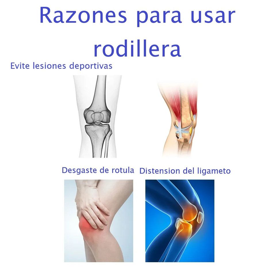 Rodillera deportiva profesional almohadilla TPE soporte elástico antideslizante compresión