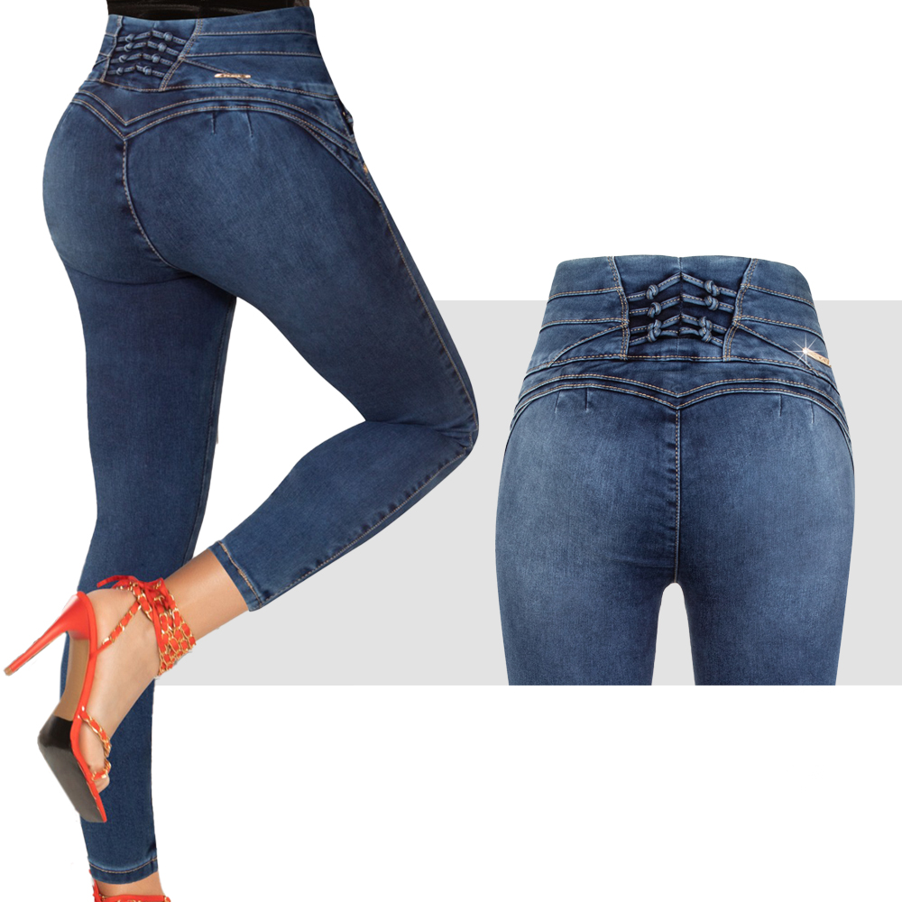 Jean Pantalon Colombiano Levanta Pompa Skinny Praga Jeans PR-27.