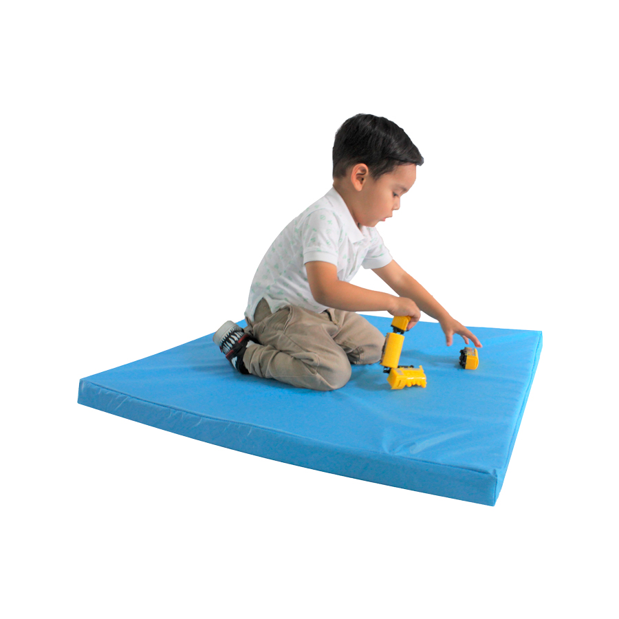Colchoneta 100*60*5cm Para Desarrollo Infantil Y Gimnasia Color Gris Oxford 