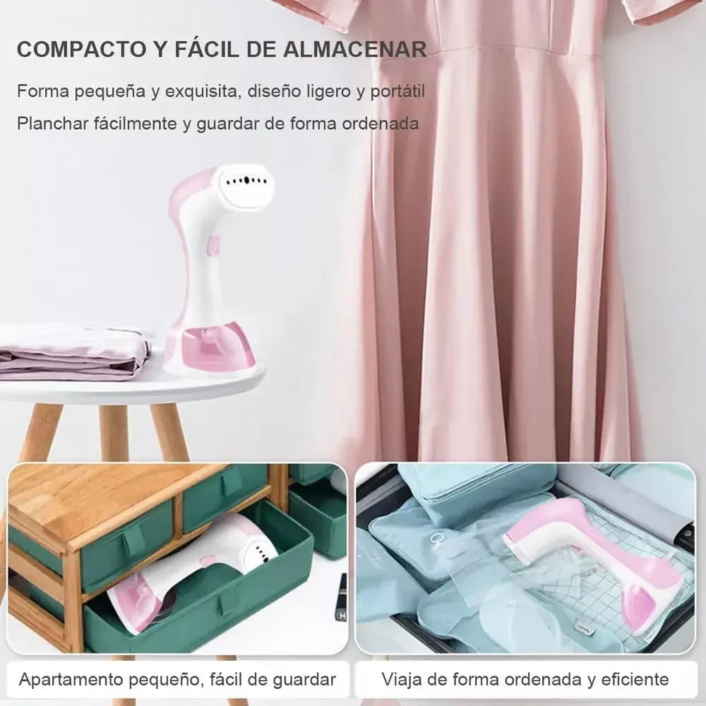Plancha De Vapor Portatil Para Ropa Con Sistema Vaporizador