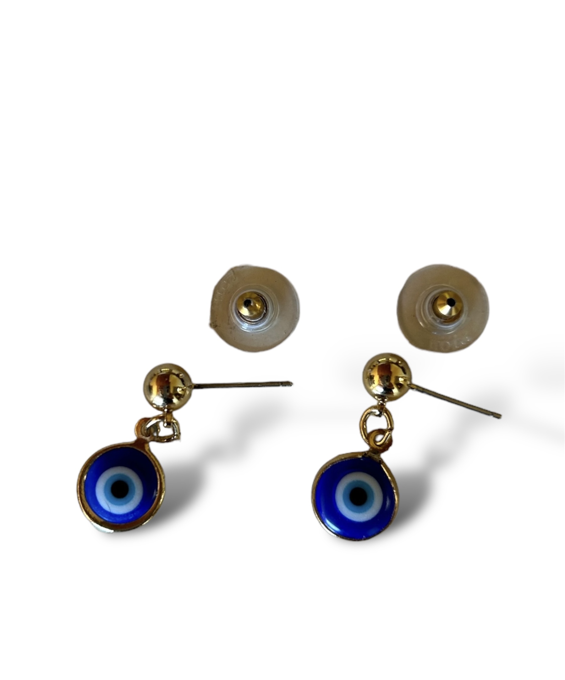Aretes Ojo Turco Chapado En Oro De Nice