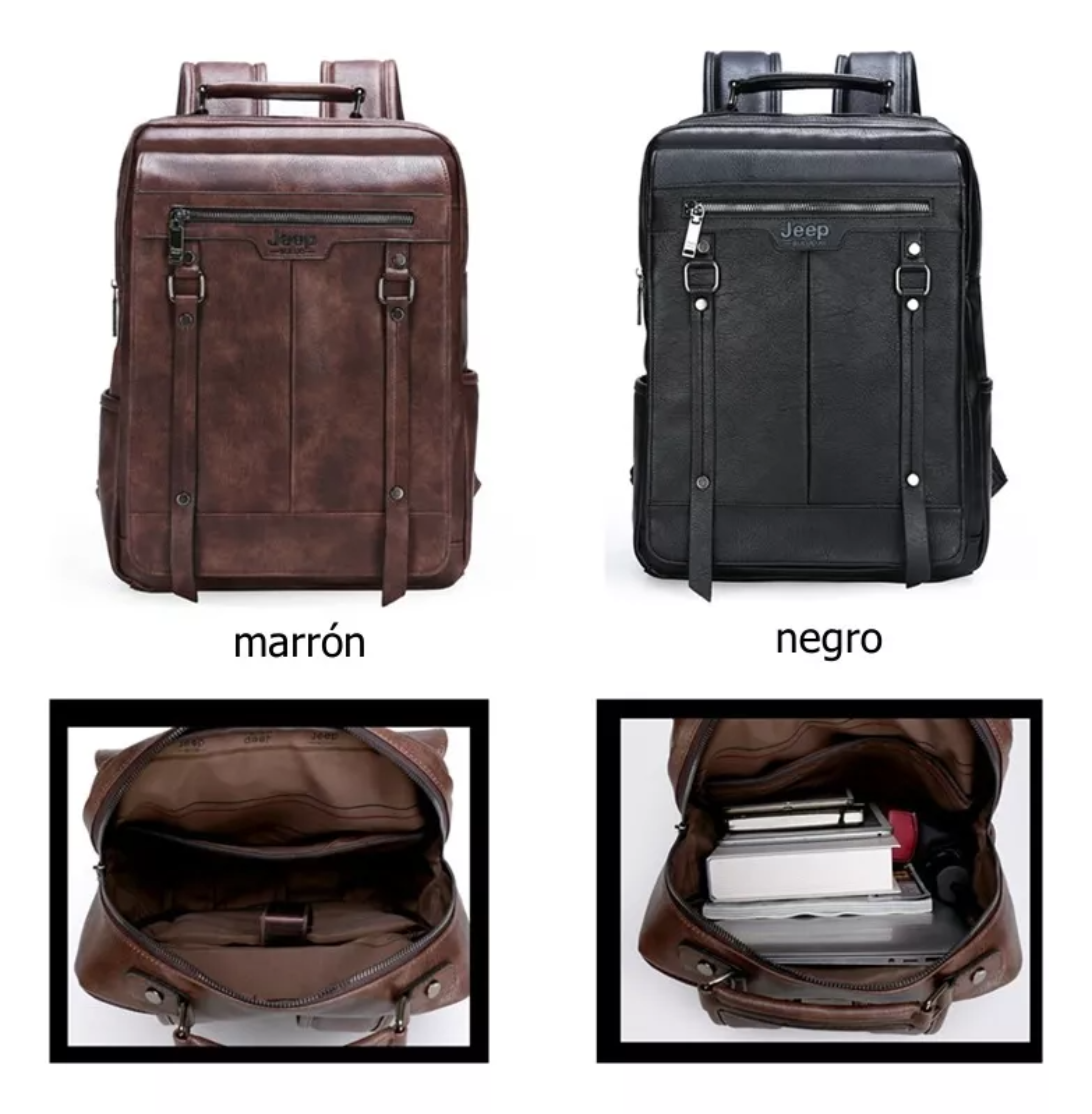 Mochila trekking Jeep Buluo 2011 color marrón 20L.