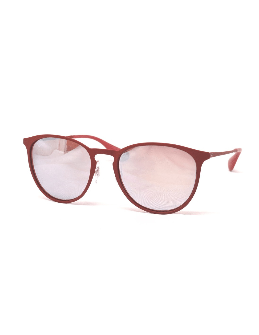 Lentes de sol Ray Ban Rb3539 9023/B5 Erika Metal Plata Espejo Rojo