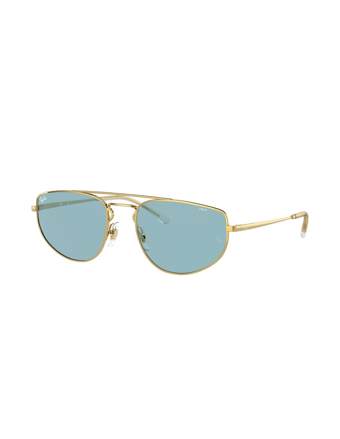 Lentes de sol Ray Ban RB3668 001/Q2 Square Shape Azul Transparente Dorado