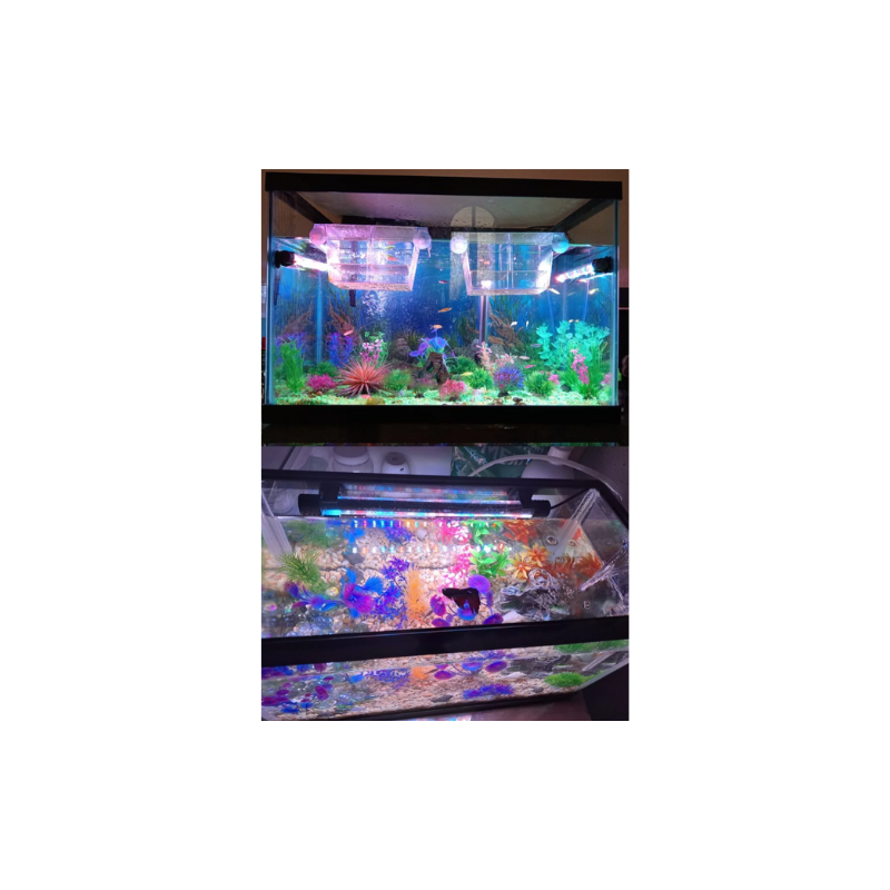 Lámpara Para Peceras Acuarios Luces Led Sumergible 27cm.