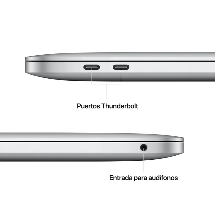Apple Macbook Pro De 13 Chip M2 Cpu 8 Gpu 10 8gb Ram 256 Gb Ssd - Plata.