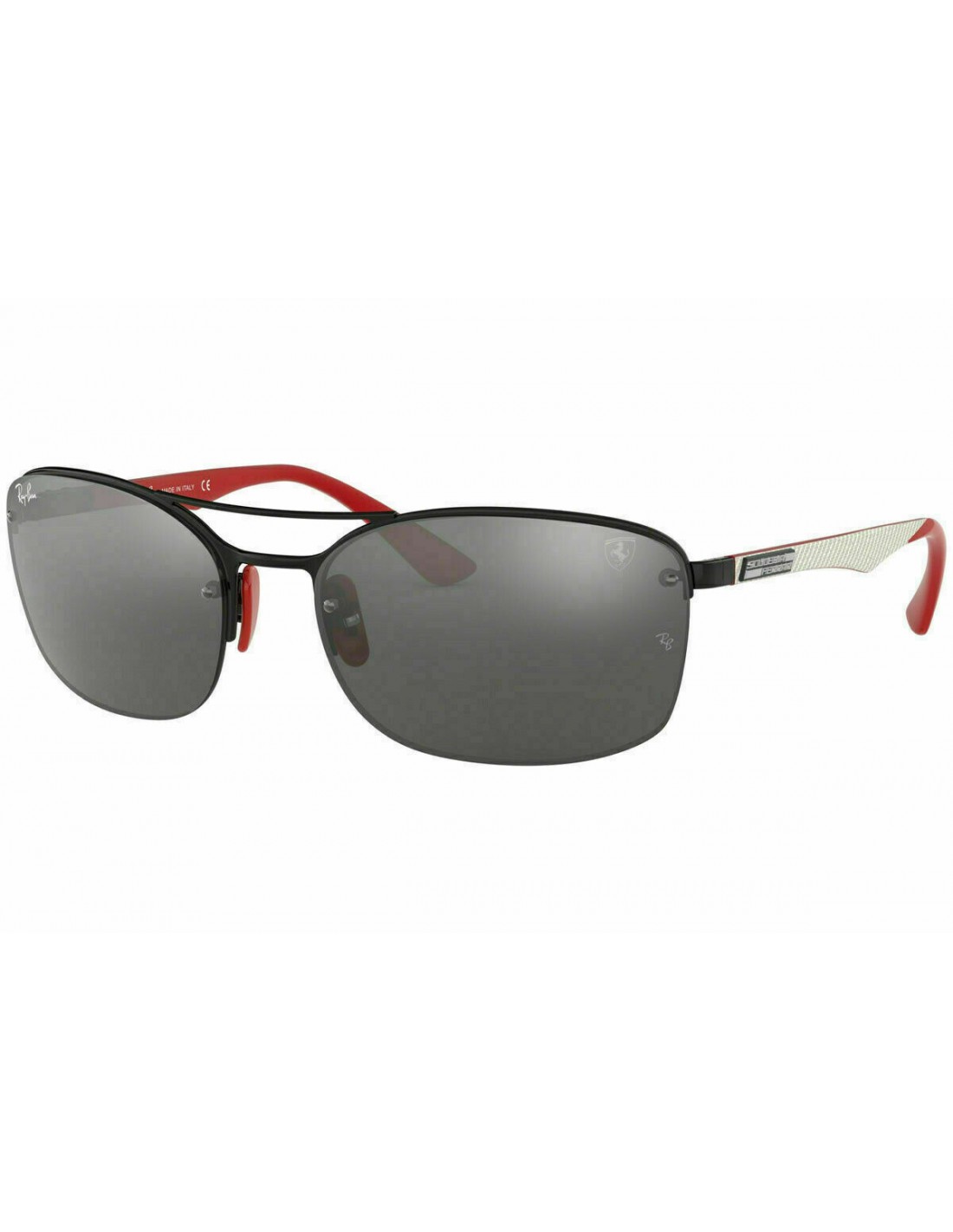 Lentes de sol Ray Ban Rb3617m F009/6G Scuderia Ferrari Gris Espejo Rojo