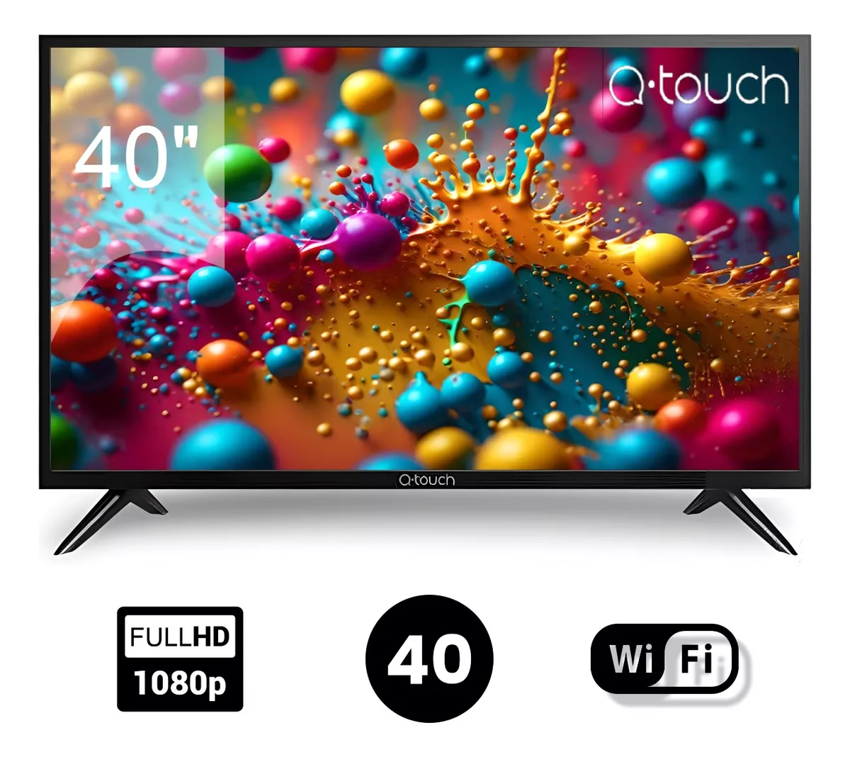 Pantalla Smart Tv Qtouch 40 Led Qn4023 Android Full Hd 1080p.