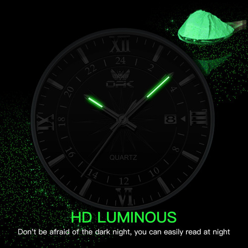 Opk Reloj Hombre Original Impermeable Cuarzo Luminoso 6003