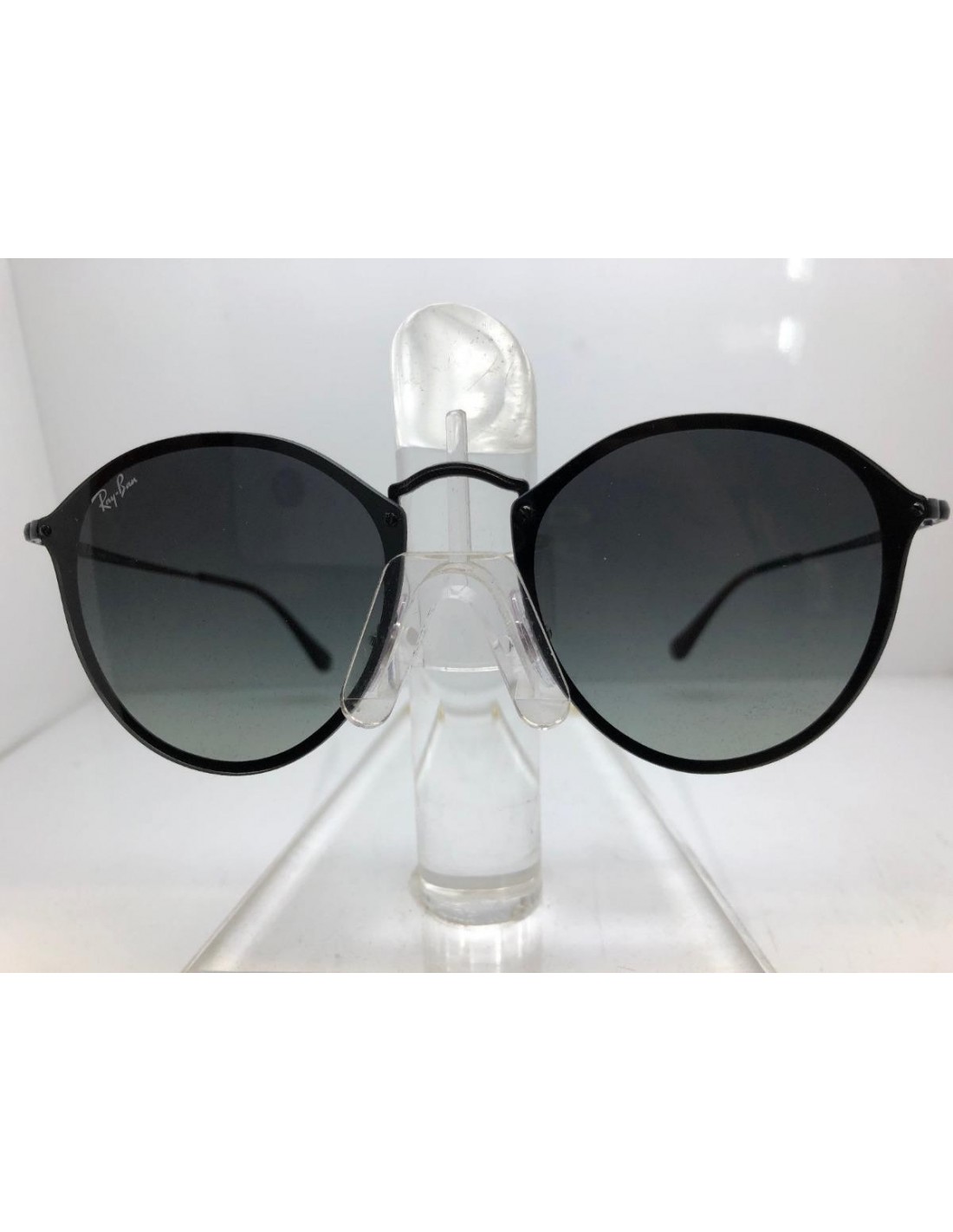 Lentes de sol Ray Ban Rb3574n 153/11 Round Metal Blaze negro degradado