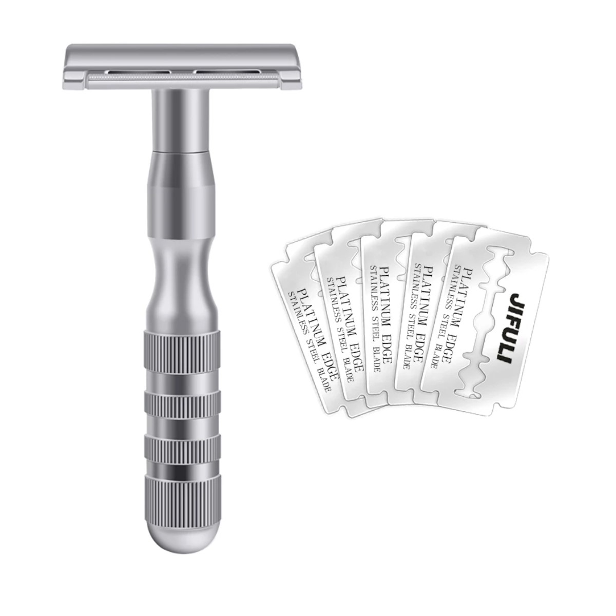 Rastrillo maquinilla afeitar clásica gris hombres mujeres afeitadora manual depilación cuchillas