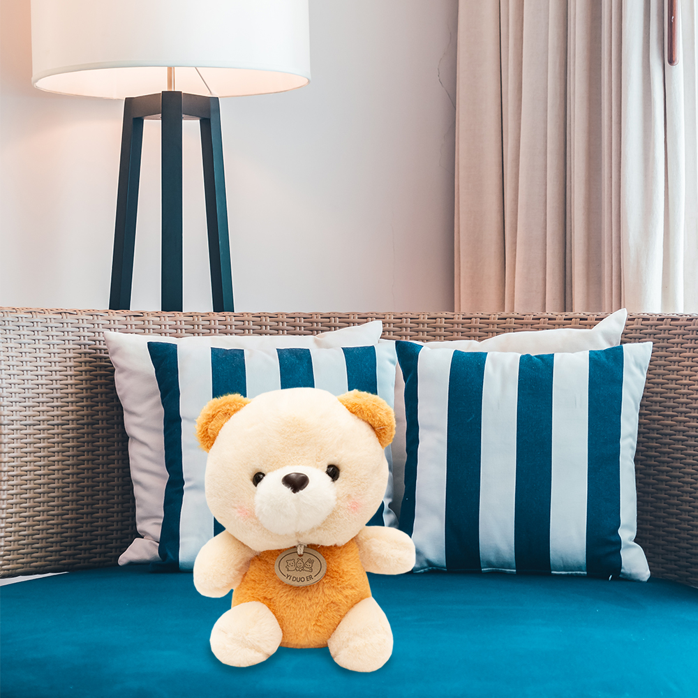 Osito sentado de Peluche de 22 cm Compañero de Juego y Siesta Materiales Suaves de Lujo.