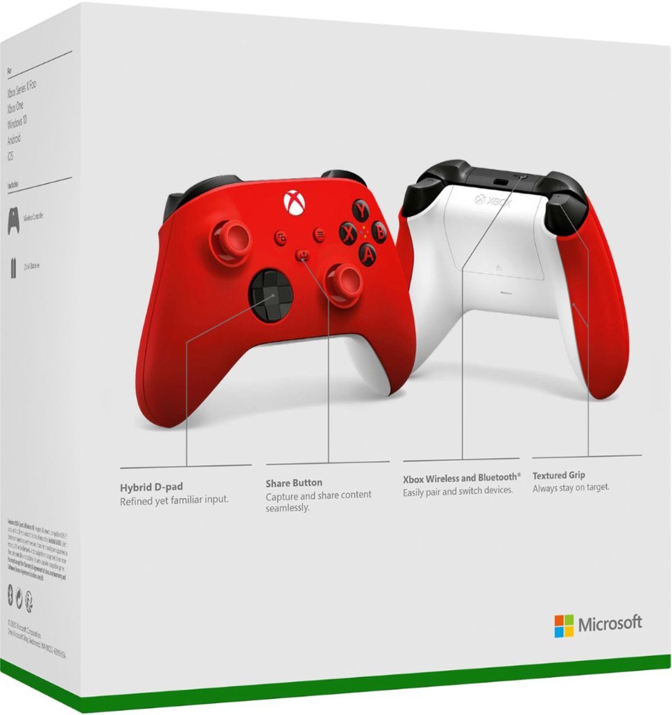 Controlador inalámbrico Microsoft Xbox para Xbox Series X, Xbox Series S, Xbox One Rojo .