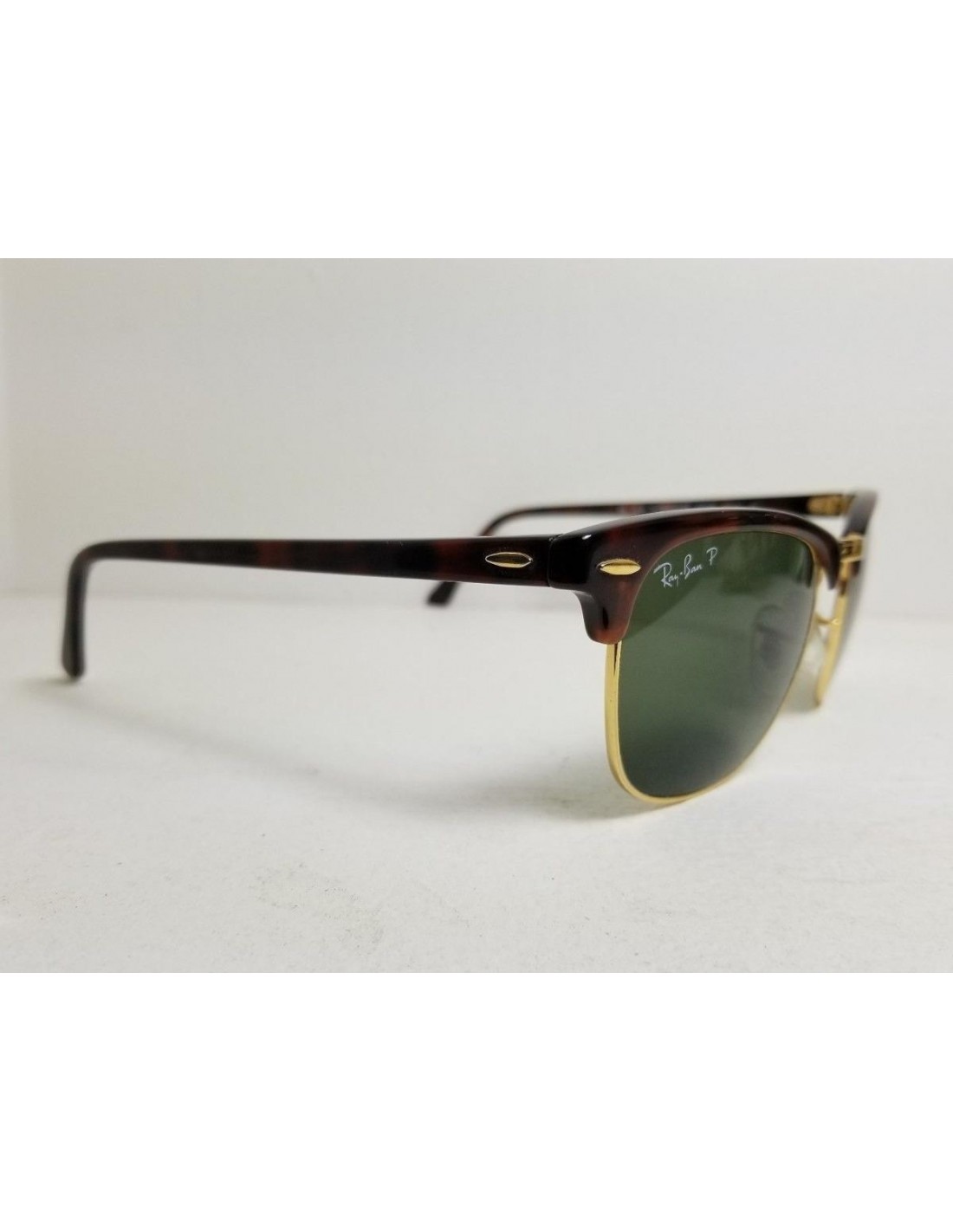Lentes de sol Ray Ban Rb3016 990/58 Clubmaster Polarizado Carey Dorado