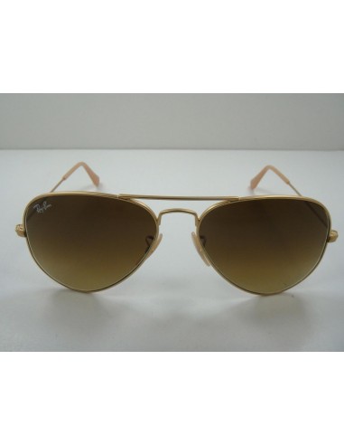 Lentes de sol Ray Ban Rb3026 112/85 Aviator Cafe Gradiente Dorado Gota Grande