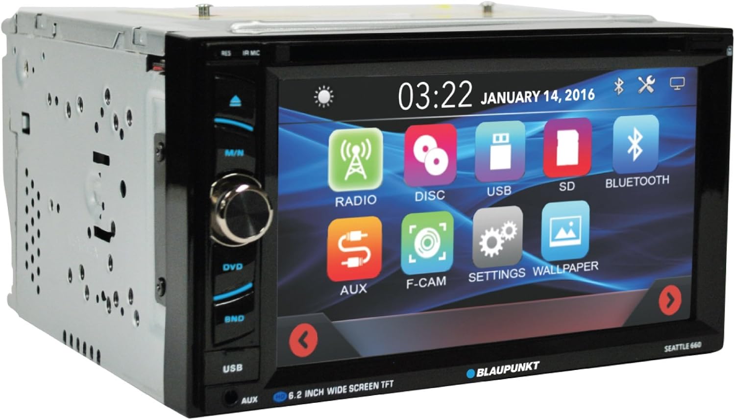 Pantalla Seattle 660 Bluetooth Mirror Link 6.2" Blaupunkt.