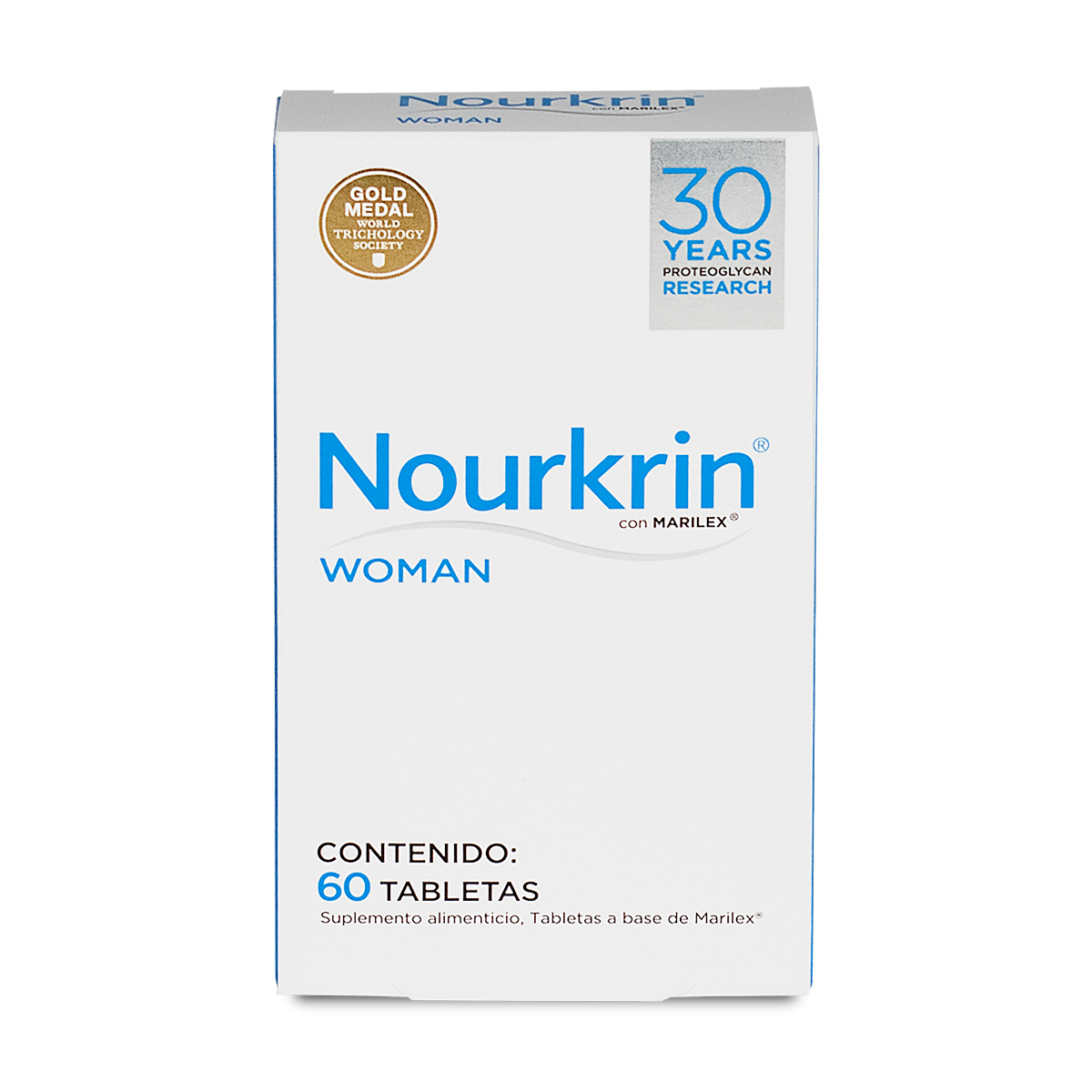 Nourkrin Woman 60 Tabletas Tratamiento para la caída del cabello.