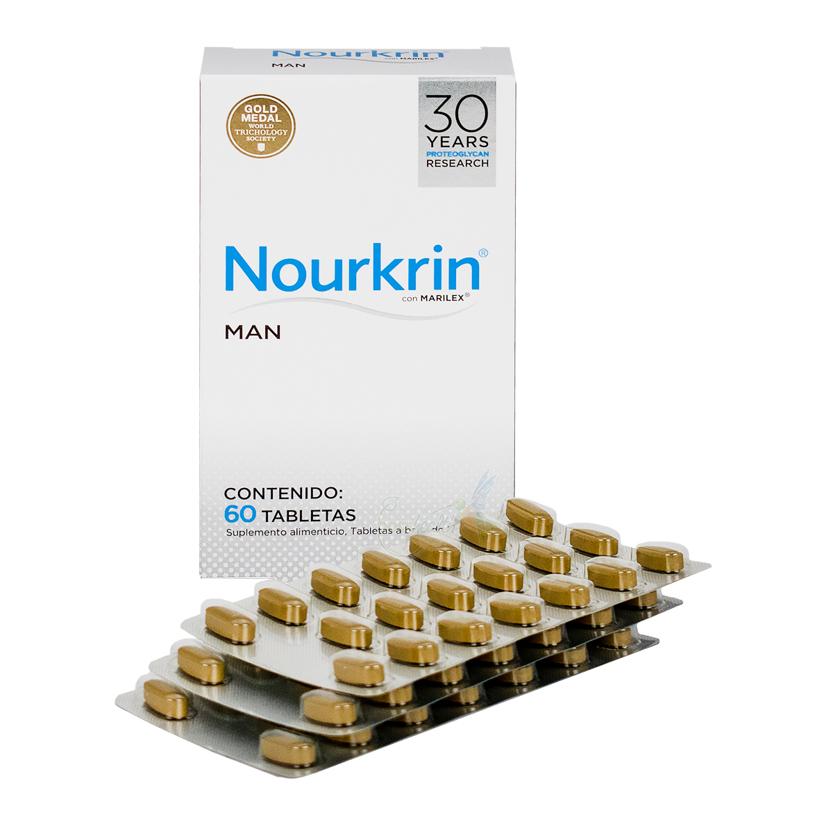 Nourkrin Man 60 Tabletas Tratamiento contra la caída del cabello