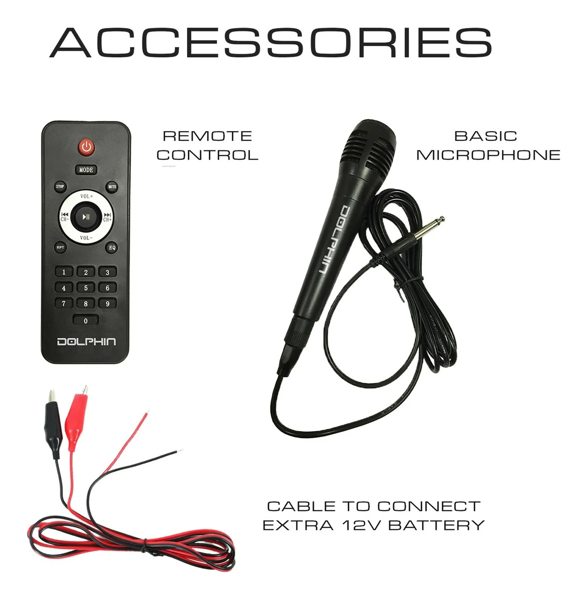 Bocina Bafle Recargable Dual 10" Bluetooth 3400w SP-210RBT Dolphin.