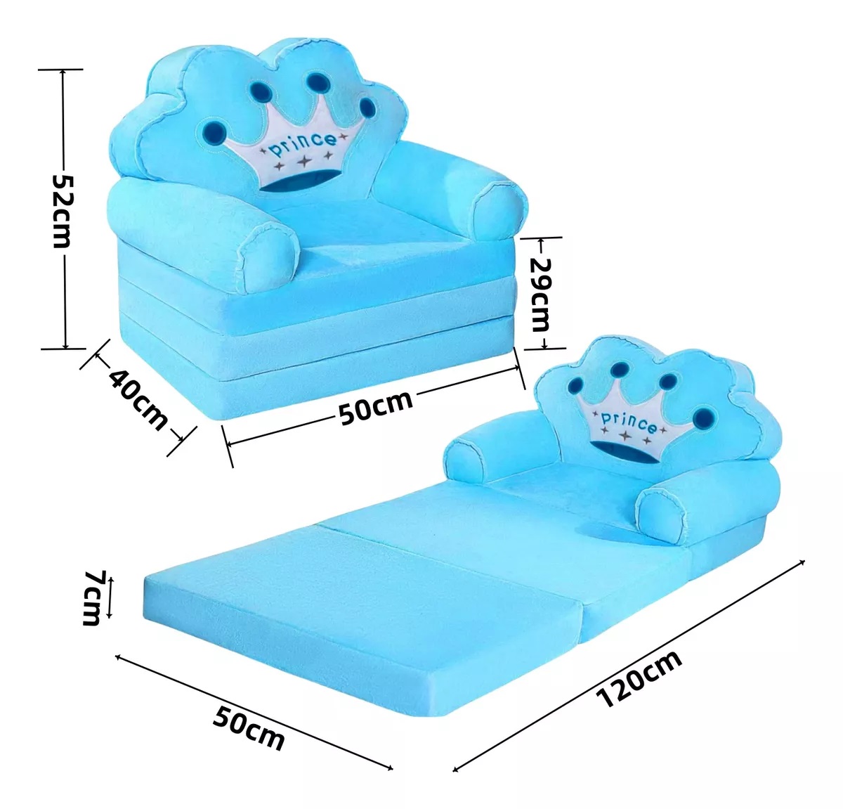 Sillon infantil convertible a cama sofa cama.