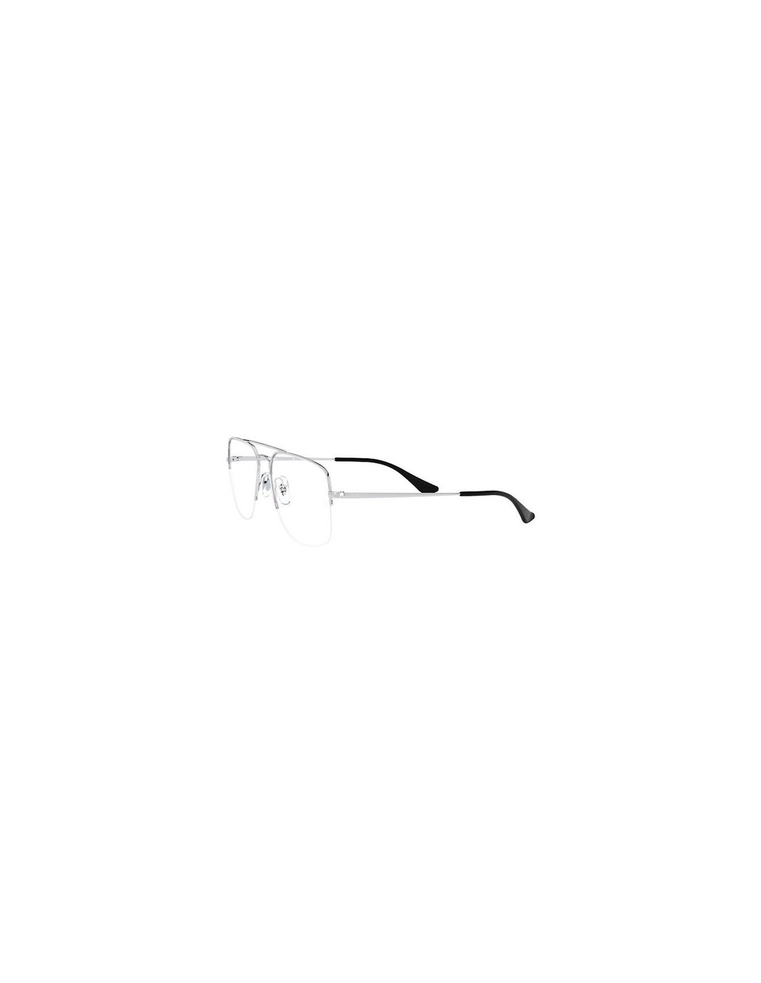 Lentes de sol Ray Ban Rb6441 2501 new Aviator Oftalmico Plateado Negro ...