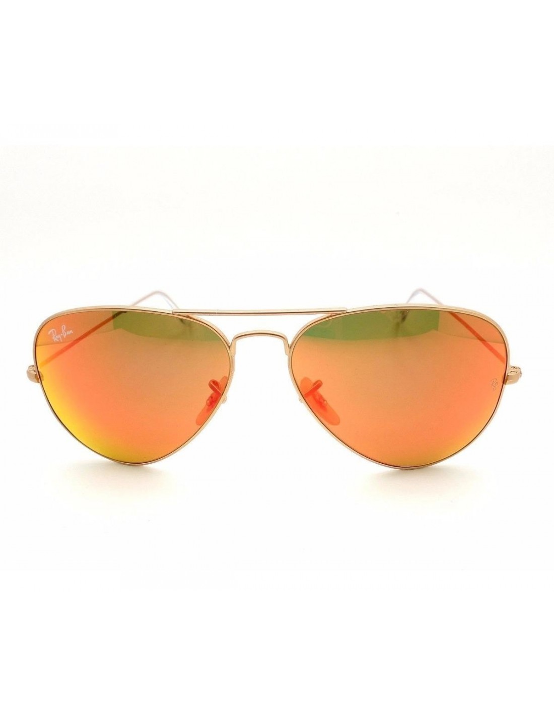 Lentes de sol Ray Ban Rb3026 112/69 Aviator Rojo Espejo Gota Grande