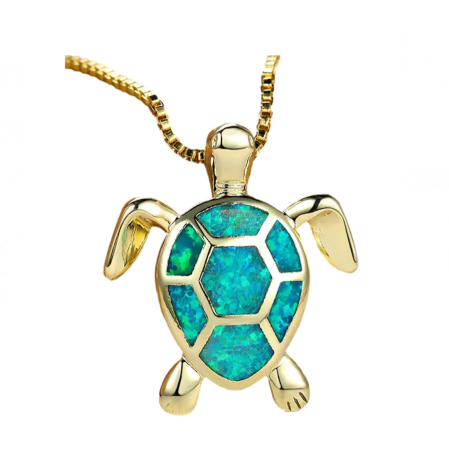 Collar Dije De Tortuga Marina.