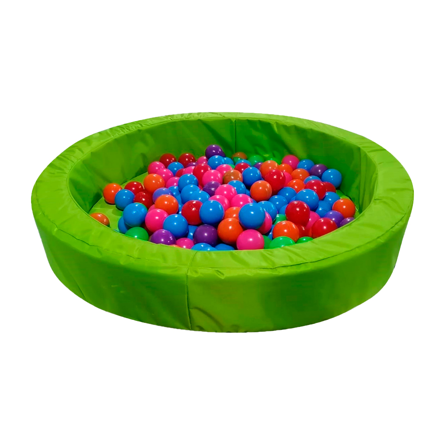 Alberca De Pelotas Unicolor + 50 PELOTAS DE REGALO Color Verde 