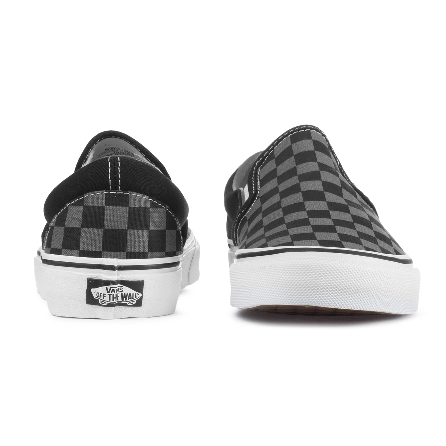 Gray vans slip ons best sale