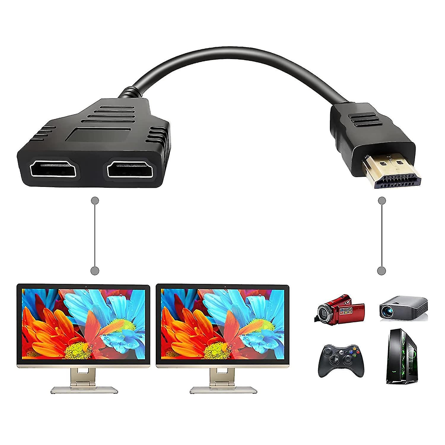 Splitter Divisor Bifurcador HDMI 1 a 2.