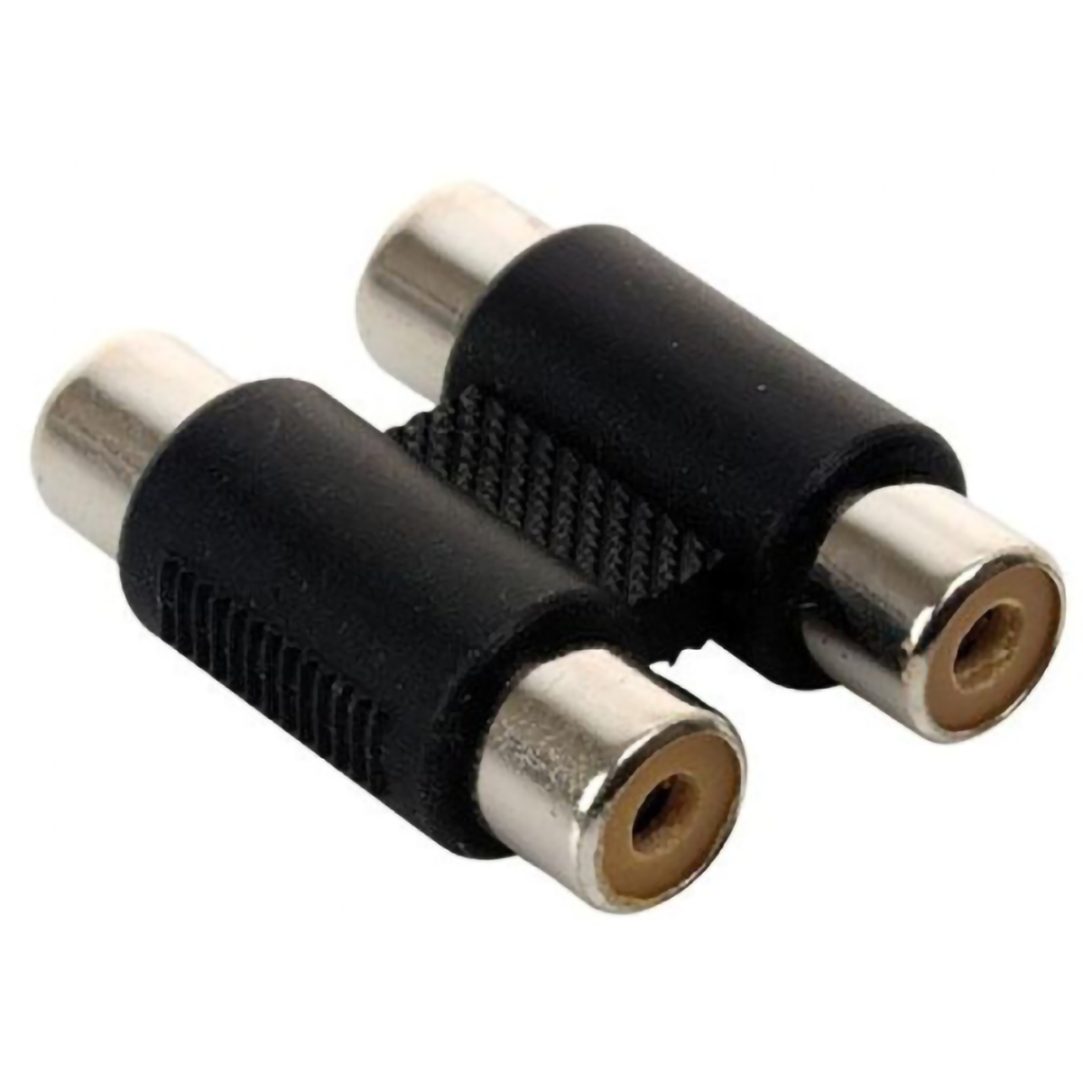 Cople Acoplador Unión de Audio 2 vías RCA.