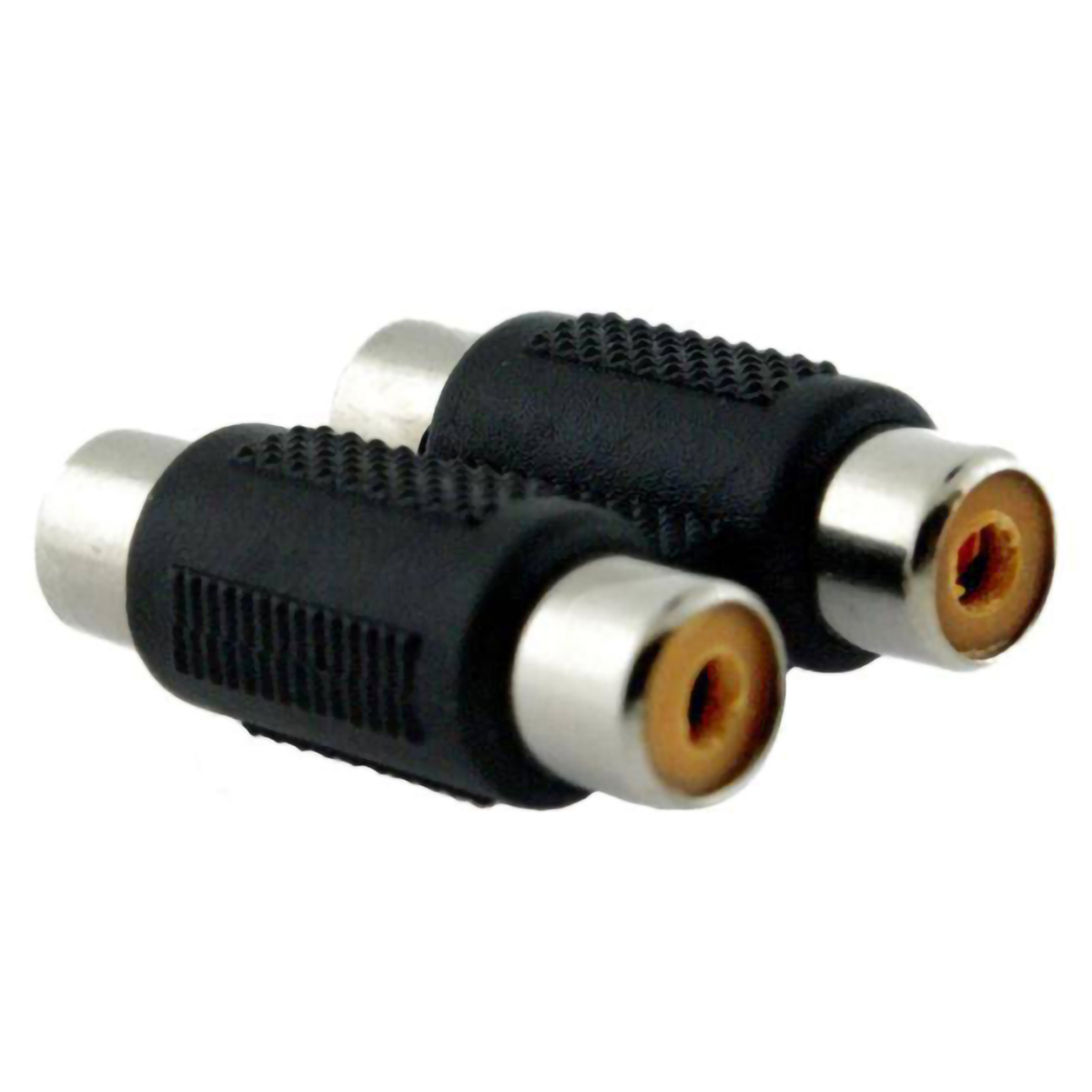 Cople Acoplador Unión de Audio 2 vías RCA.