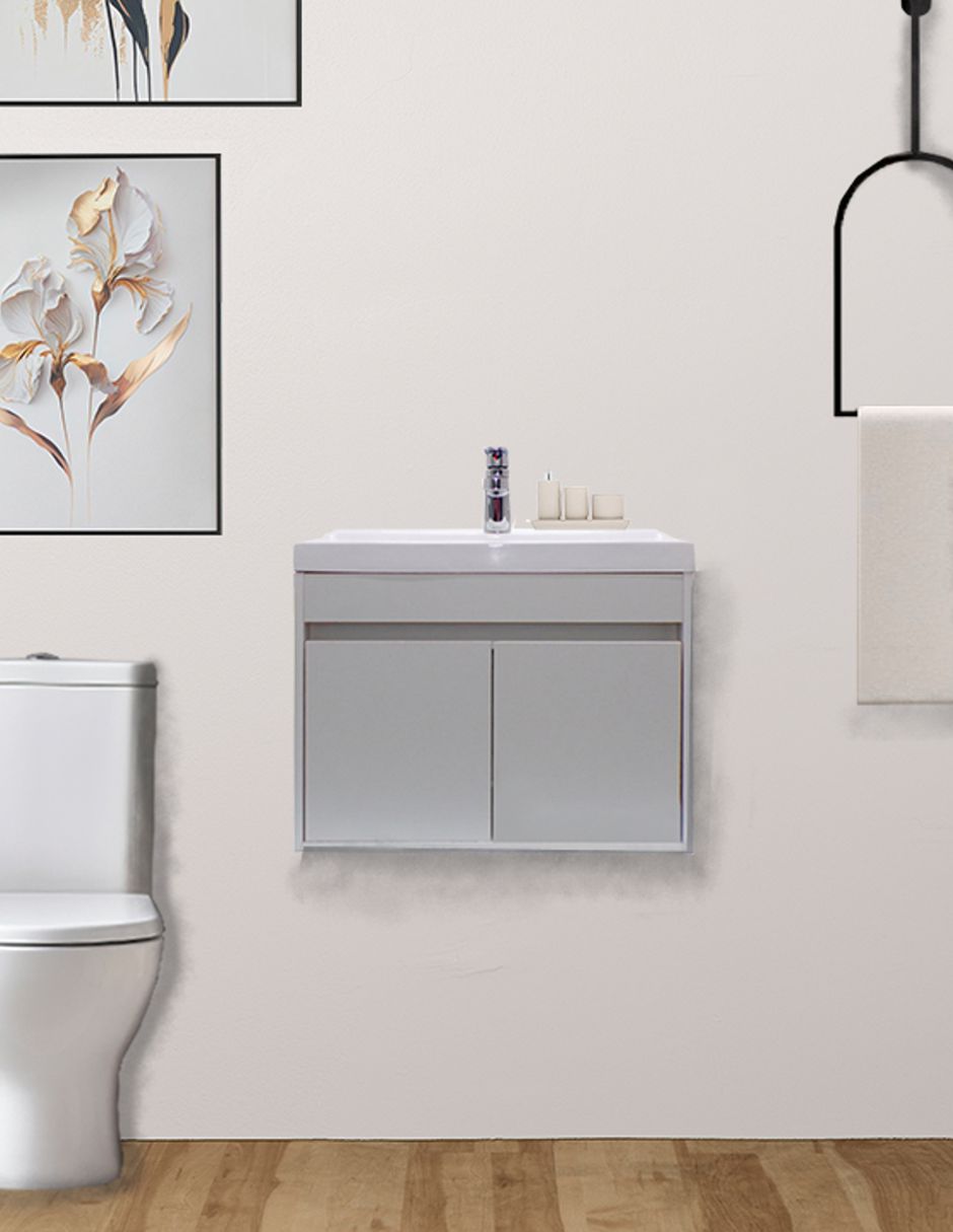 Gabinete Flotante Para Baño Mariam Con Lavabo Y Monomando