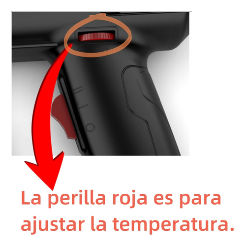 Pistola De Calor De 2000w Temperatura Regulable 6 Boquillas