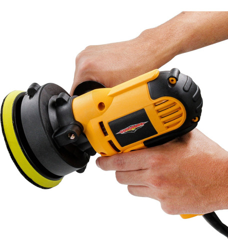 Pulidora Orbital Lijadora Industrial 700w 3700rpm + Esponjas