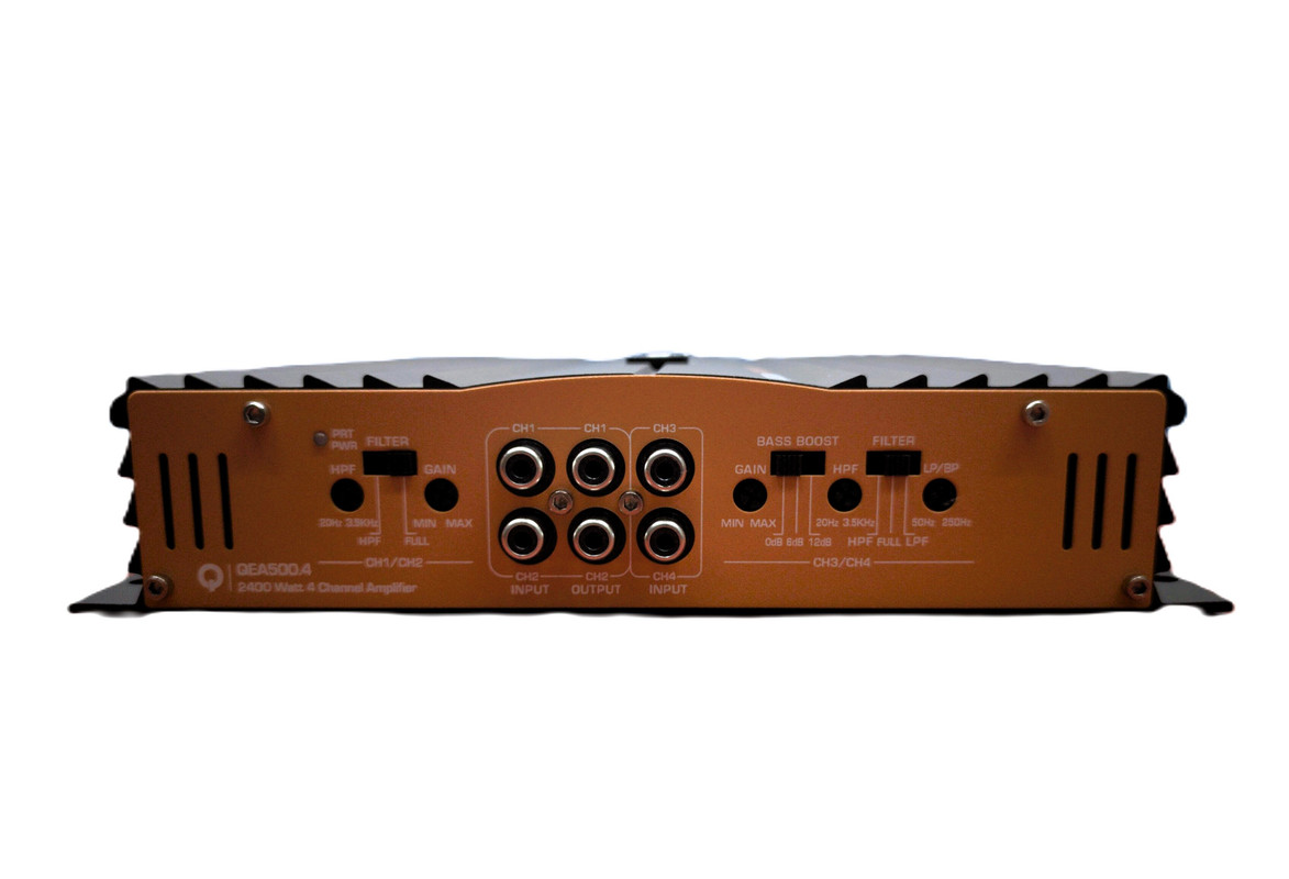 Amplificador 4 Canales Quantum QEA500.4 2400W Clase AB.