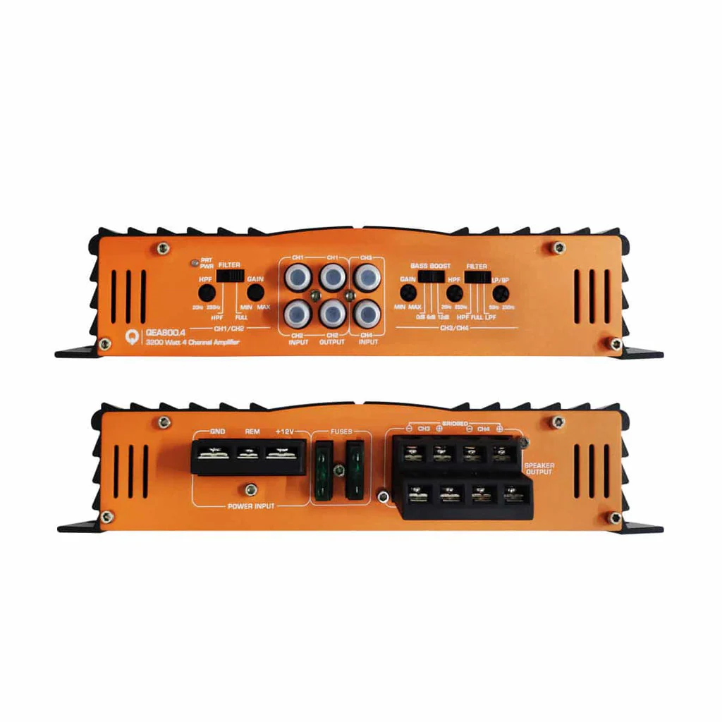 Amplificador 4 Canales Quantum QEA800.4 3200W Clase AB.