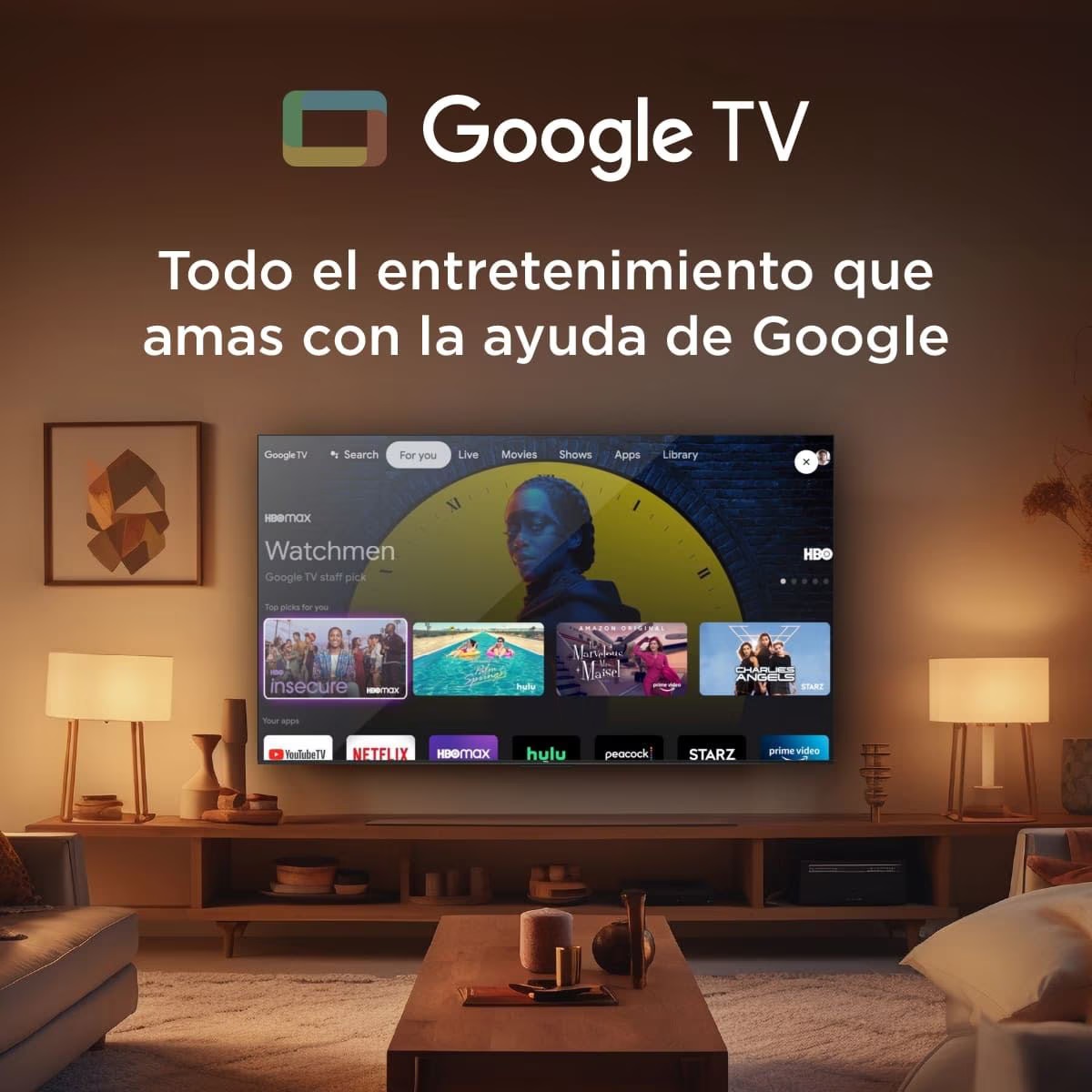 Pantalla TCL 75 pulgadas QLED 4K Google TV 75Q650G