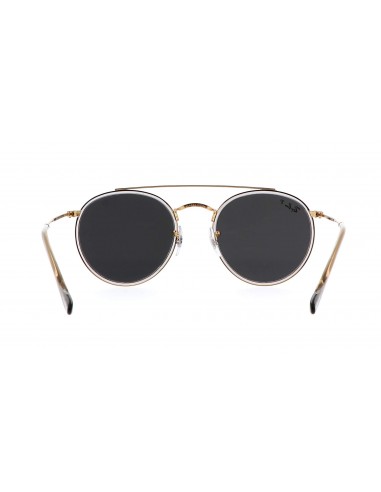 Lentes de sol Ray Ban Rb3647n 9210/48 Round Double Bridge Negro Polarizado Dorado