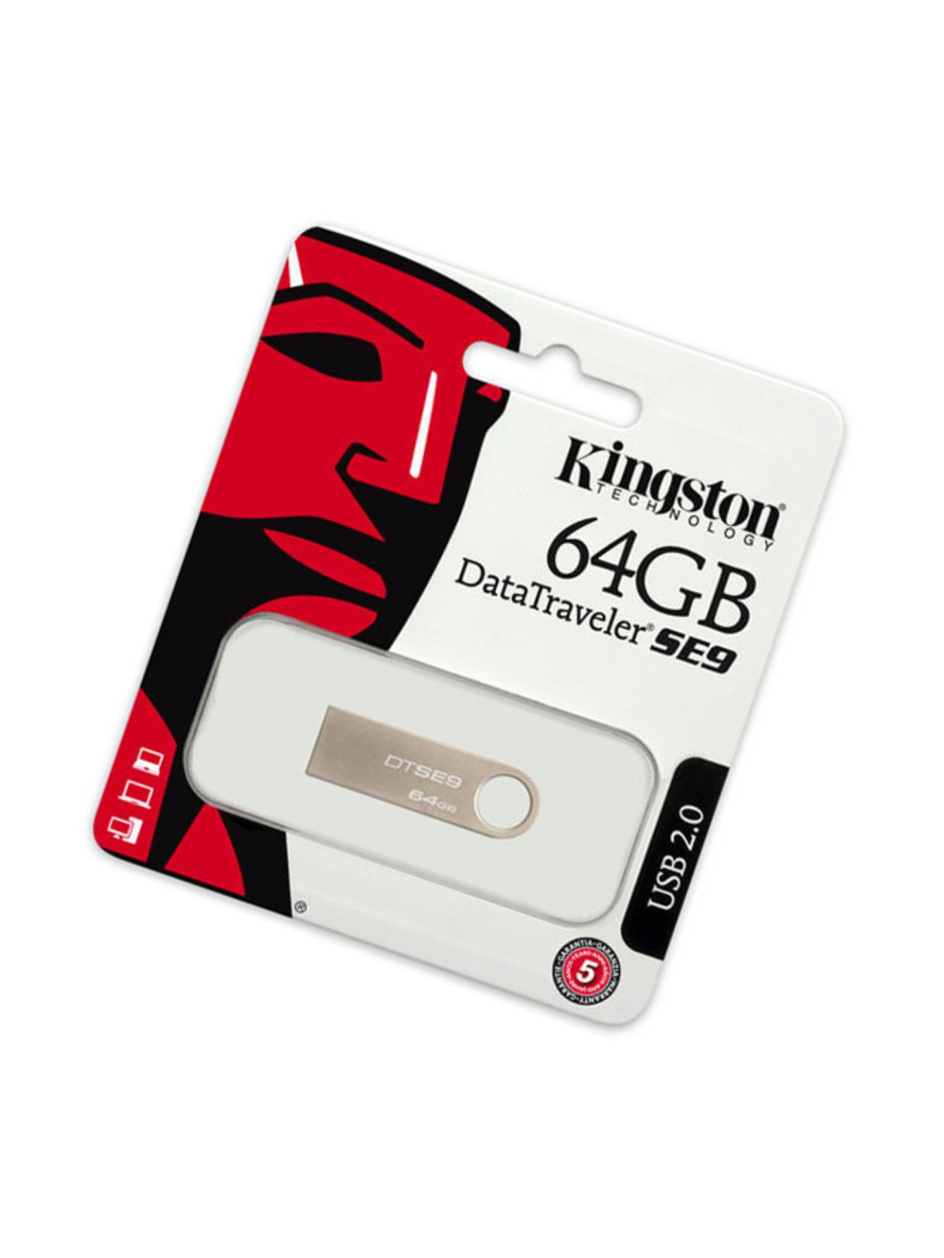 Memoria Usb 64gb 2.0 Plateado.