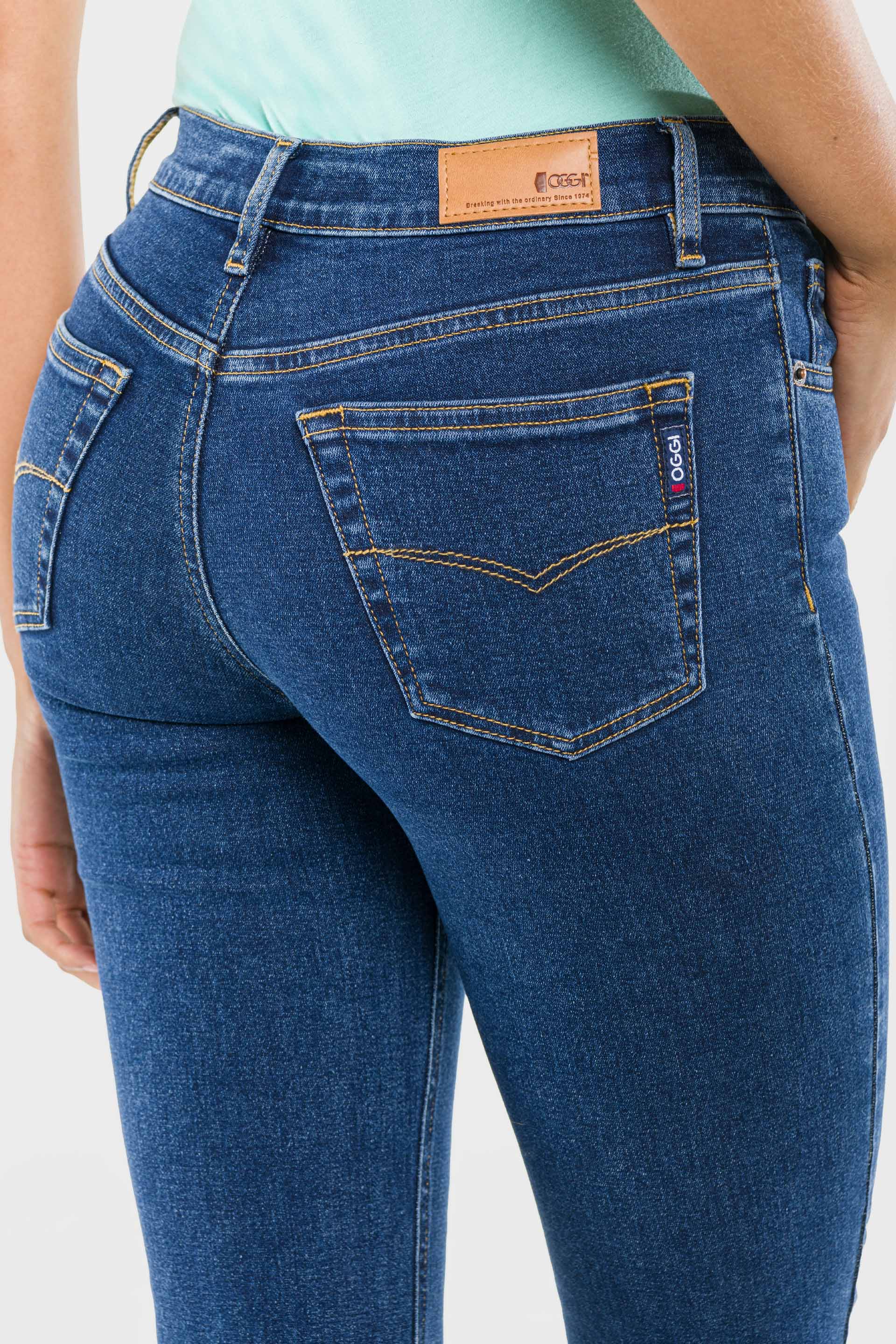 Oggi jeans para Dama Atraction Gin Ink Cintura Alta.