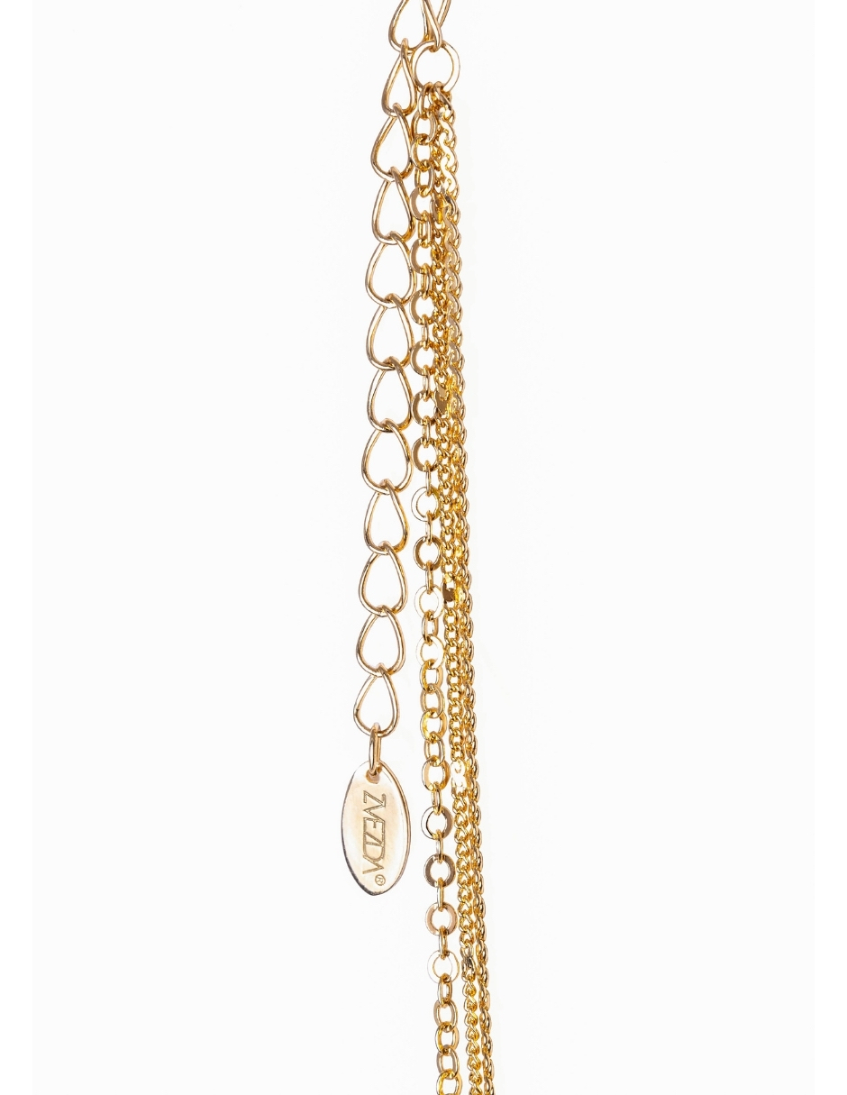 Cadena Triple Zvezda de Chapa de oro amarillo de 18K .