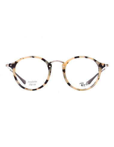 Lentes de sol Ray Ban Rb2447V 5832 Oftalmico Round Fleck Carey Beige Plata