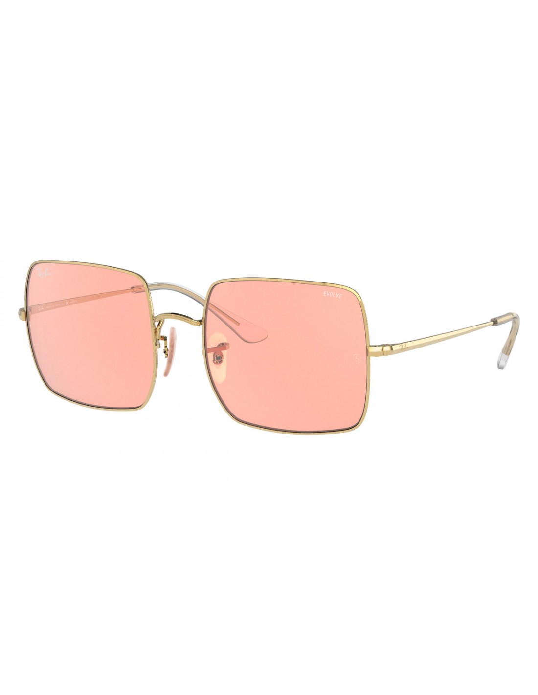 Lentes de sol Ray Ban Rb1971 001/3E Square Shape Rosa Transparente Dorado