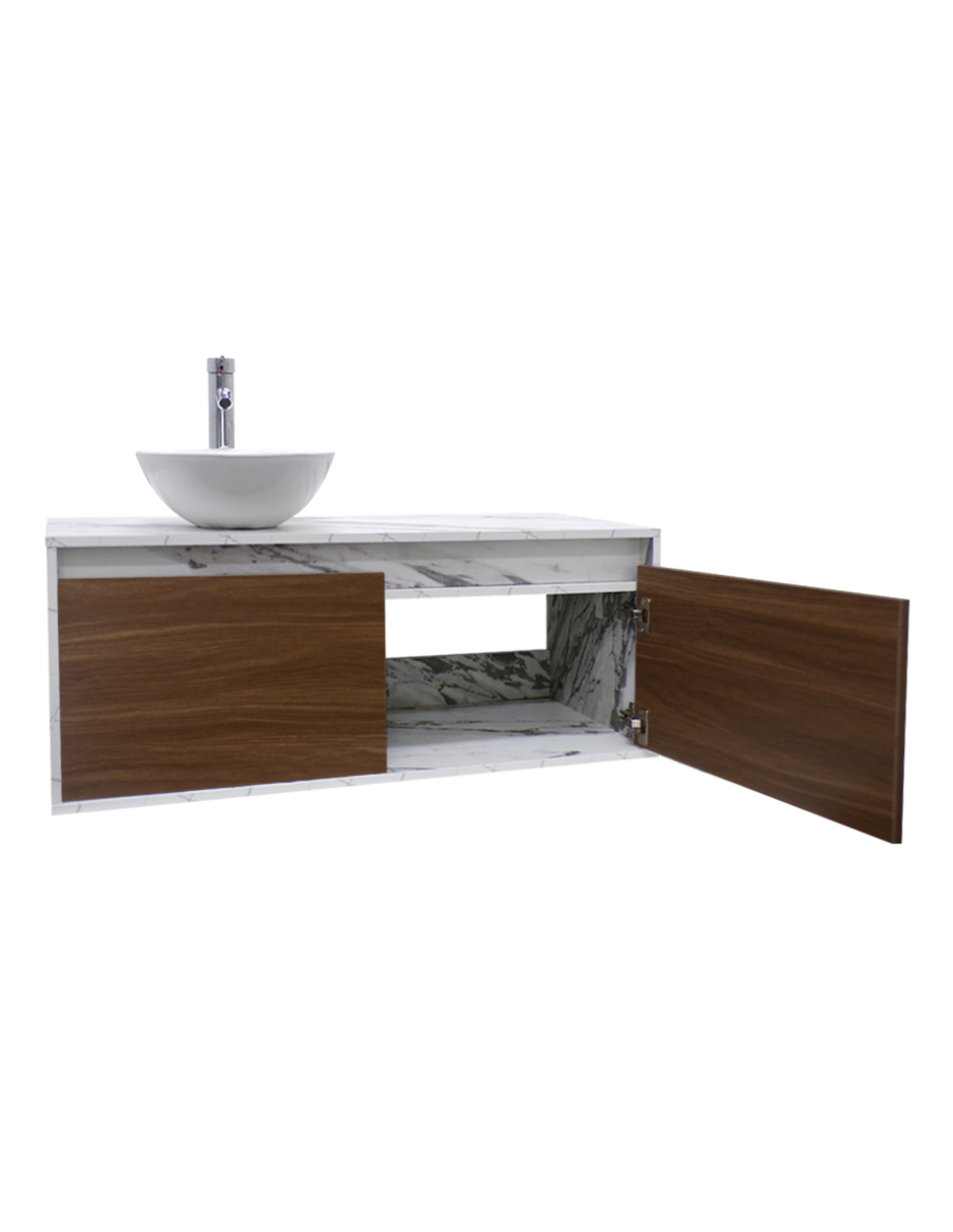 Gabinete Para Baño Luxury Smooth Con Ovalin Y Monomando