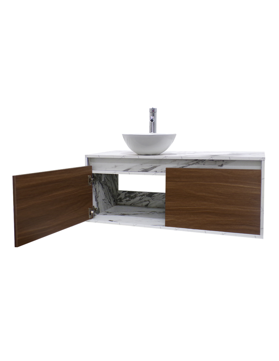 Gabinete Para Baño Luxury Smooth Con Ovalin Y Monomando