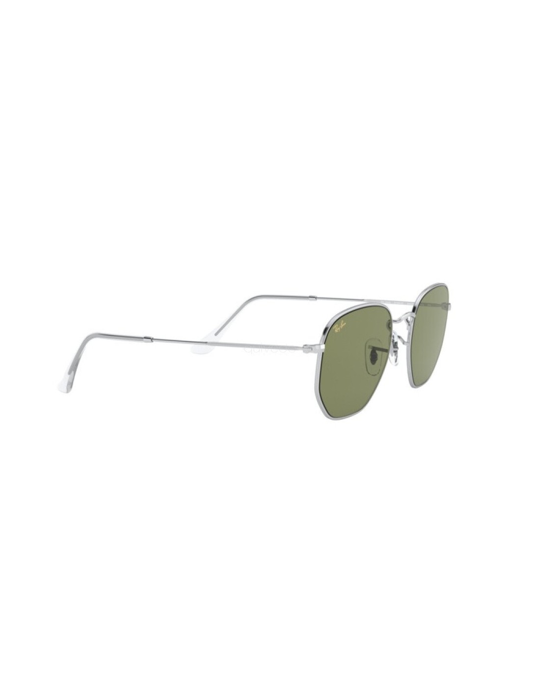 Lentes de sol Ray Ban Rb3548n 9198/4E Hexagonal Flat Plata Verde