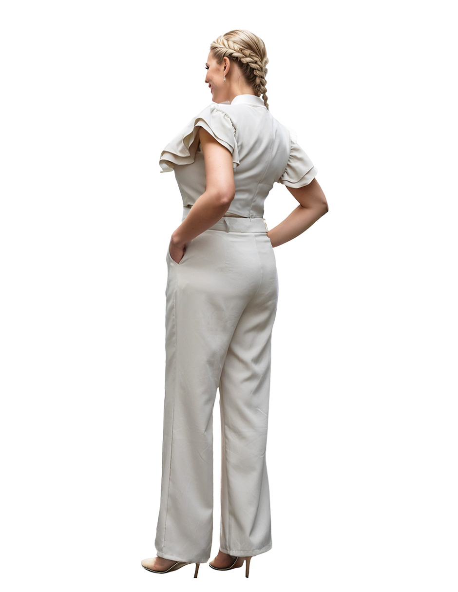 Conjunto de pantalón campana y blusa Bomy Collection casual