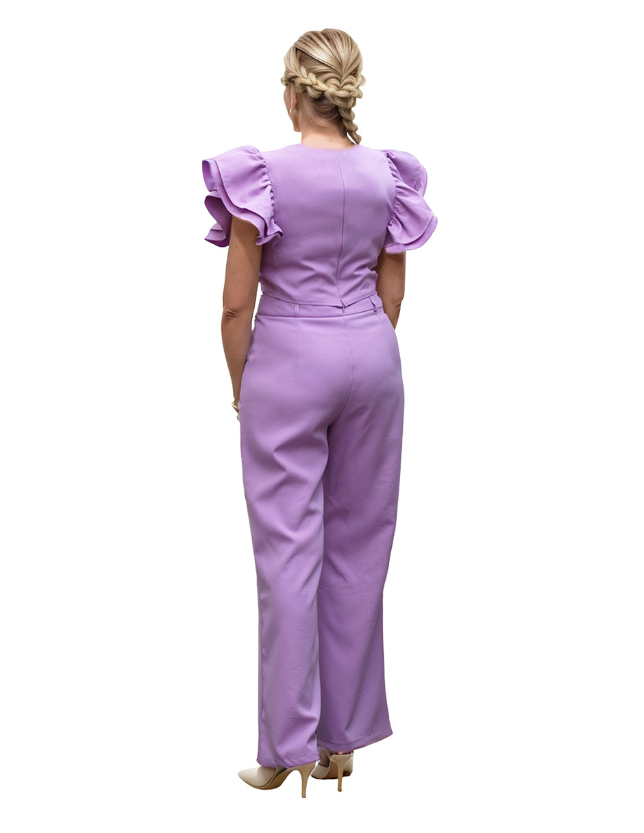 Conjunto de pantalón campana y blusa Bomy Collection casual