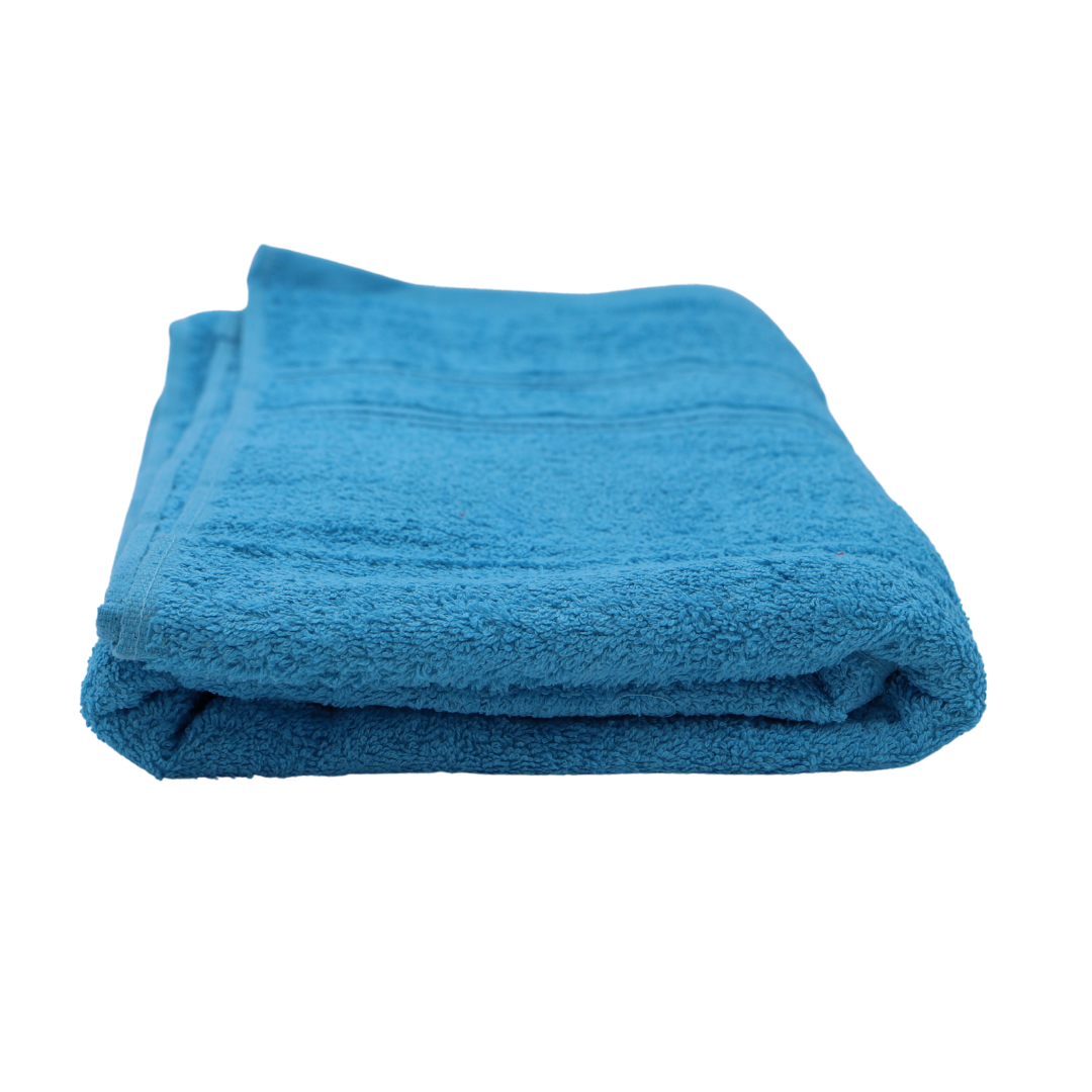Genérico Toallas de baño Grandes de algodón 80%, Juego de 5 Toallas, 600 Gramos por Metro Cuadrado, Colores Vibrantes Secado rápido y superabosrbentes (2 Rayas).